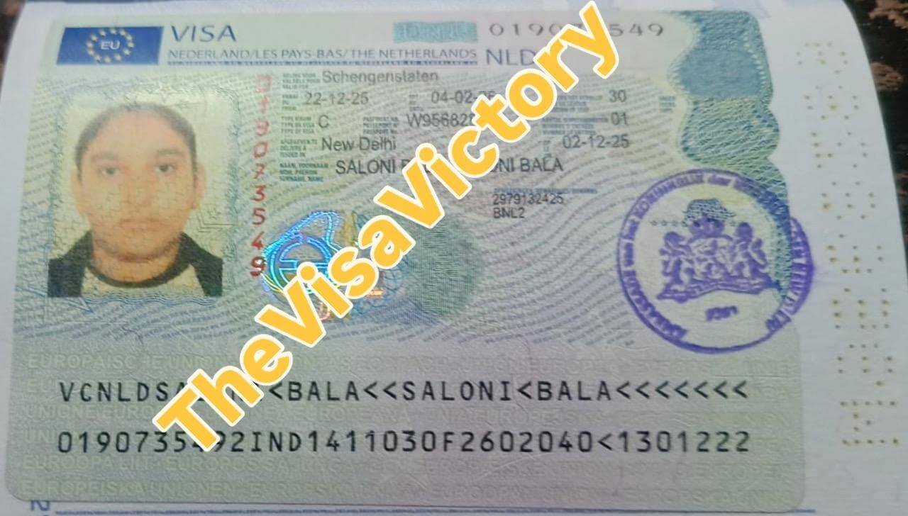 Approved Netherlands Schengen visa — The Visa Victory client